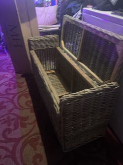 Miaine Home  Wicker Trunk 