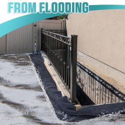 Windyun 8 Piece Flood Barrier Kit 14ft X 6.5"