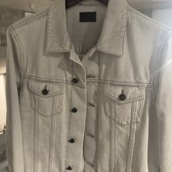 YSL Light Grey Jean Jacket - Size M