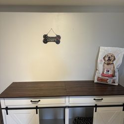 Beautiful Double Door Dog Cage / drawer