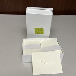 Sweet pea design 100 Mini Ivory Envelopes for calling cards