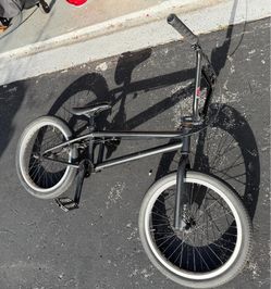 Matte Black BMX bike