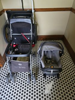 Chicco Keyfit 35 ZIP CLEARTEX Infant Car Seat And Keyfit CADDY 