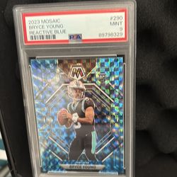 2023 PANINI MOSAIC | REACTIVE BLUEBRYCE YOUNG 290 MINT PSA 9
