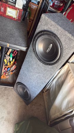 Custom set of tens arc audio box set speakers