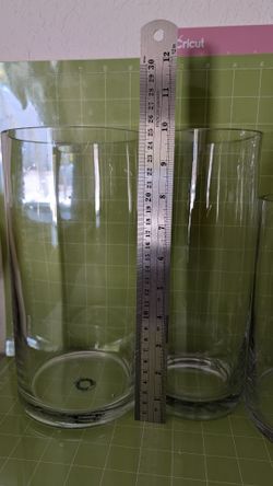 Tall Glass Floral Vase