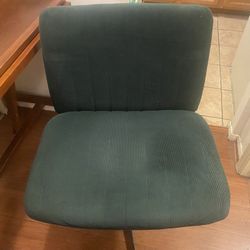 Green Corduroy Office Chair