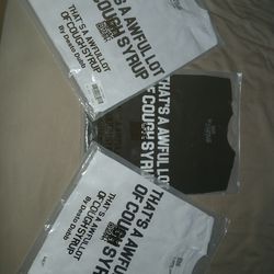 ALOCS t shirts Large is 70 and Small is 65