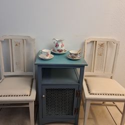 Vintage Set With 2 Chairs And 1 Table
