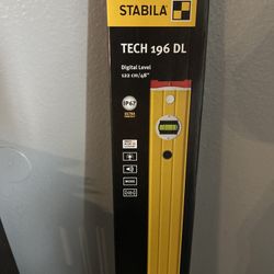 Stabila TECH 196 DL 48” Digital Level – Brand New