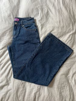 Edikted low rise wide leg denim jeans