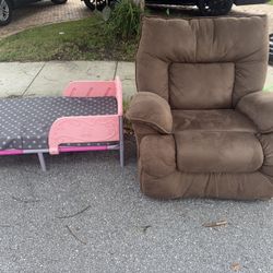 Free Child’s Bed And Recliner