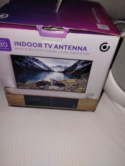 Indoor TV Antenna Amplified 80-Mile Range