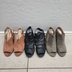 Ladies Heeled Sandals - Size 8