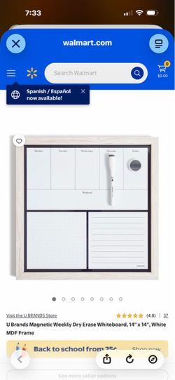 Rustic Weekly WhiteBoard Calender