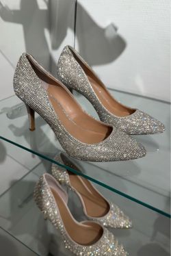 Princess silver sparkly heels size 5.5