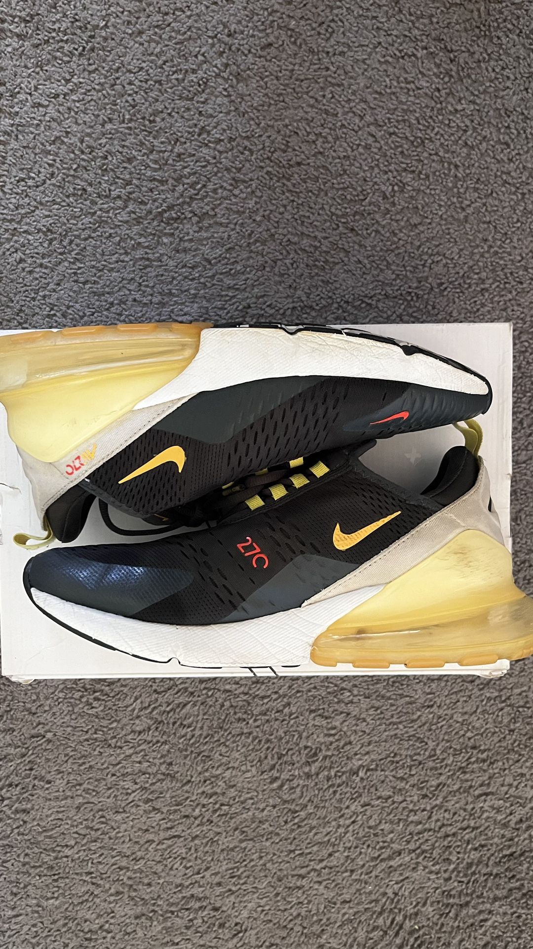 Nike Air 270 Yellow/Black/Red *Used* (Sz 10.5M)