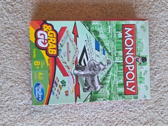 Monopoly Grab and Go Travel Game New Sealed Factory Wrap Hasbro Gaming