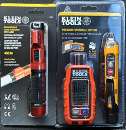 Klein Tools Flashlight & Electrical Test Kit Bundle