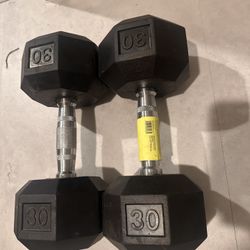 30 Lbs Hex Dumbells