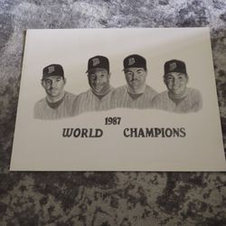 Minnesota Twins 87 & 91 World Champ Prints And Babe Ruth Prints