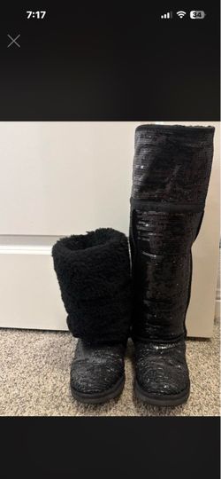 UGG Sequin High/Low Boots