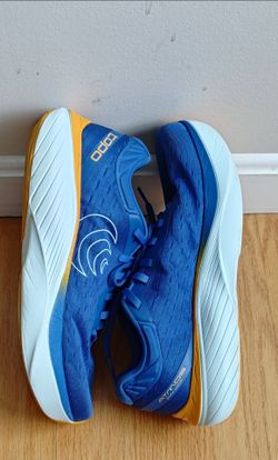 Topo Athletic Sneakers Atmos Road Running Shoes Blue Orange Trainers women's 9