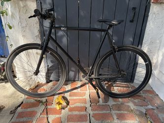 Matte Black Road Bike
