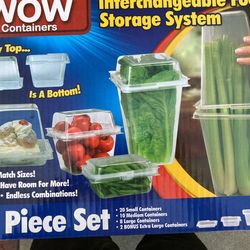 wow 40 piece food storage containers