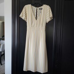 Yellow White Dress Junior Ladies Women Beach Summer 11 Graduation