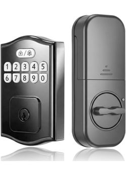 Keyless Entry Door Lock, Smart Deadbolt with Keypad, Electronic Deadbolt with 200 User Codes & 4 Backup Keys, Auto-Lock Smart Door Lock for Front Door