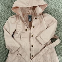 Blush Pink Trench Coat 3T