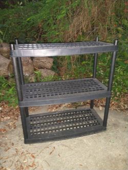 Plastic shelf
