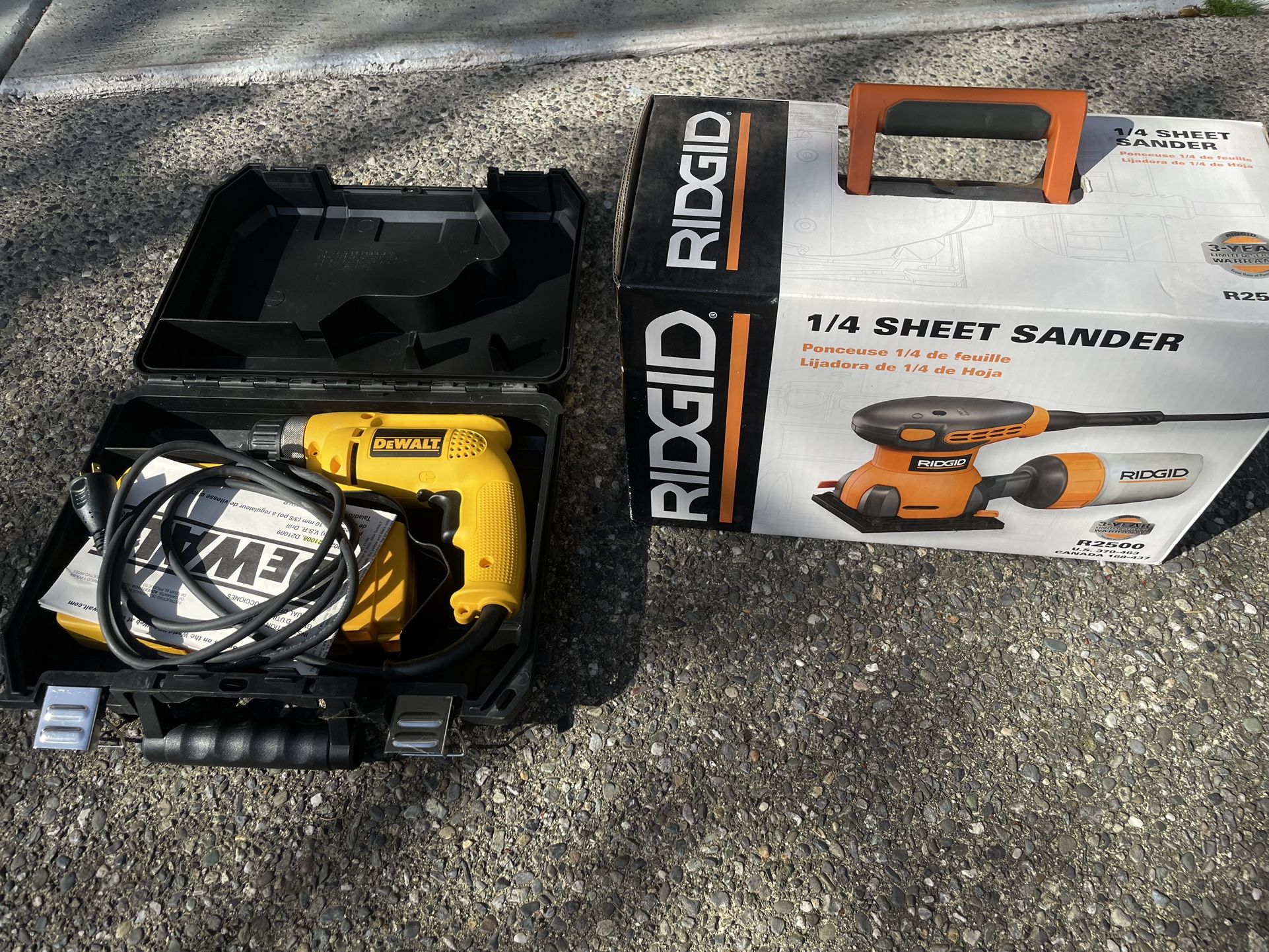 Drill And Sander Rigid Dewalt 