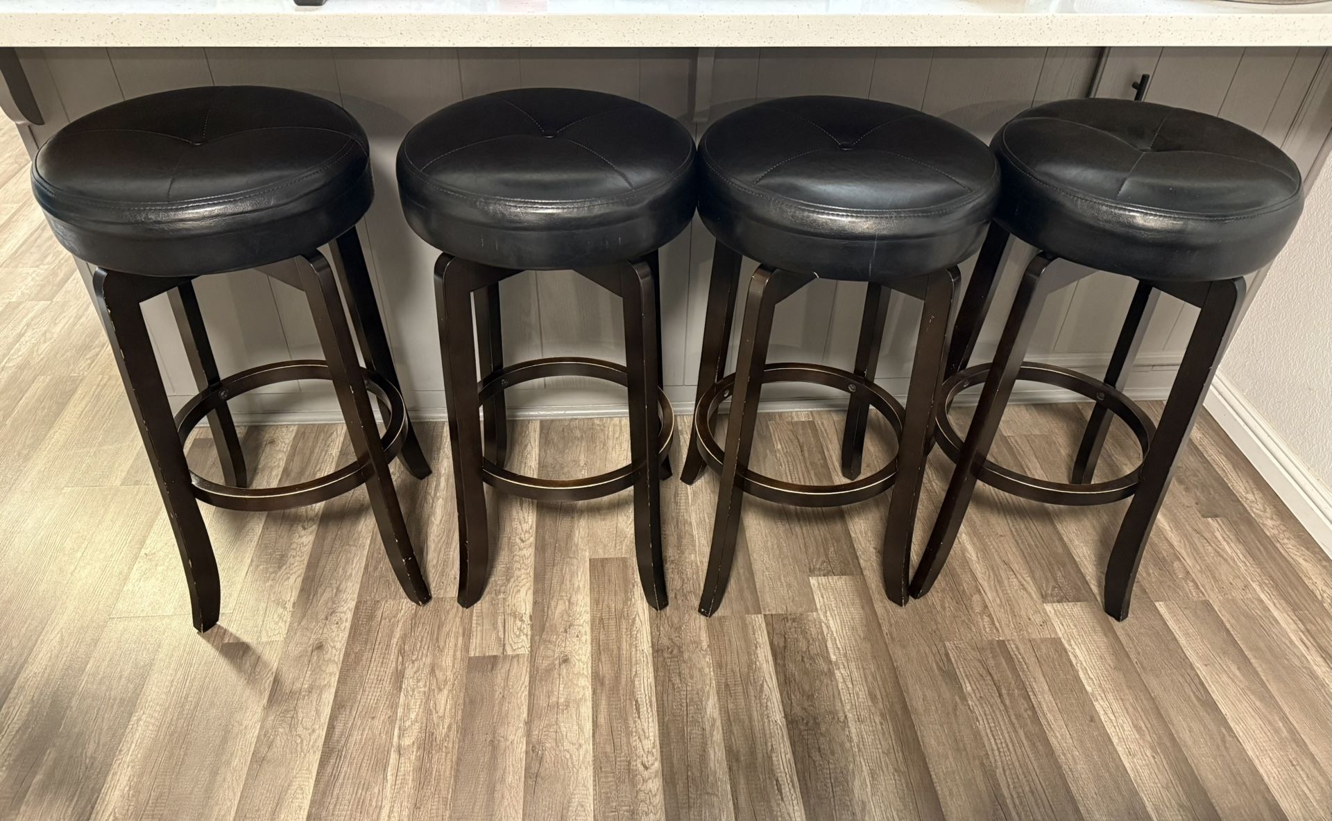 Set Of 4 Swivel Bar Stools