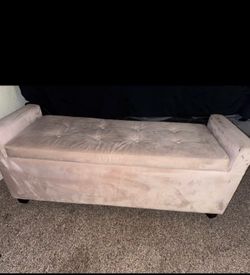 Pink ottoman