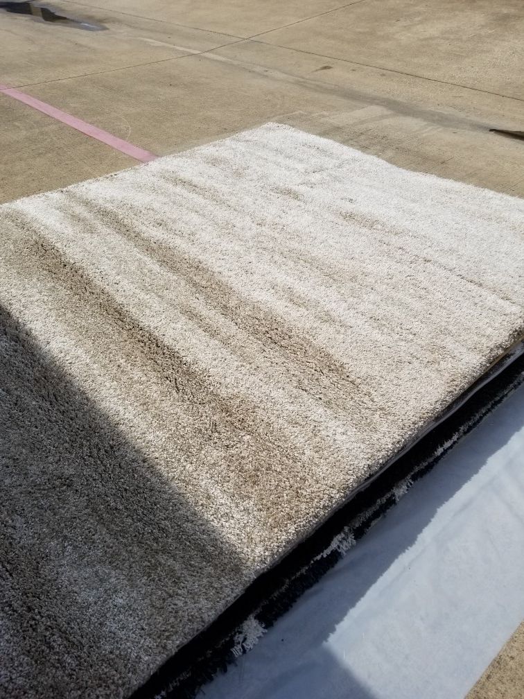 THOMASVILLE MARKETPLACE SAVOY SHAG RUGS 8X10 TAN AREA RUG for Sale in