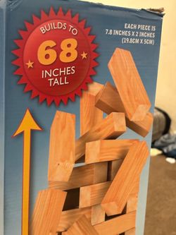 Giant jumbling tower  yard game -68 inches tall- like jenga