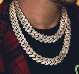 16MM Full Diamond 14k Gold Plated Doesn't Loses Color