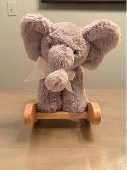 Pottery Barn Kids Elephant Critter Plush Nursery Rocker Elephant