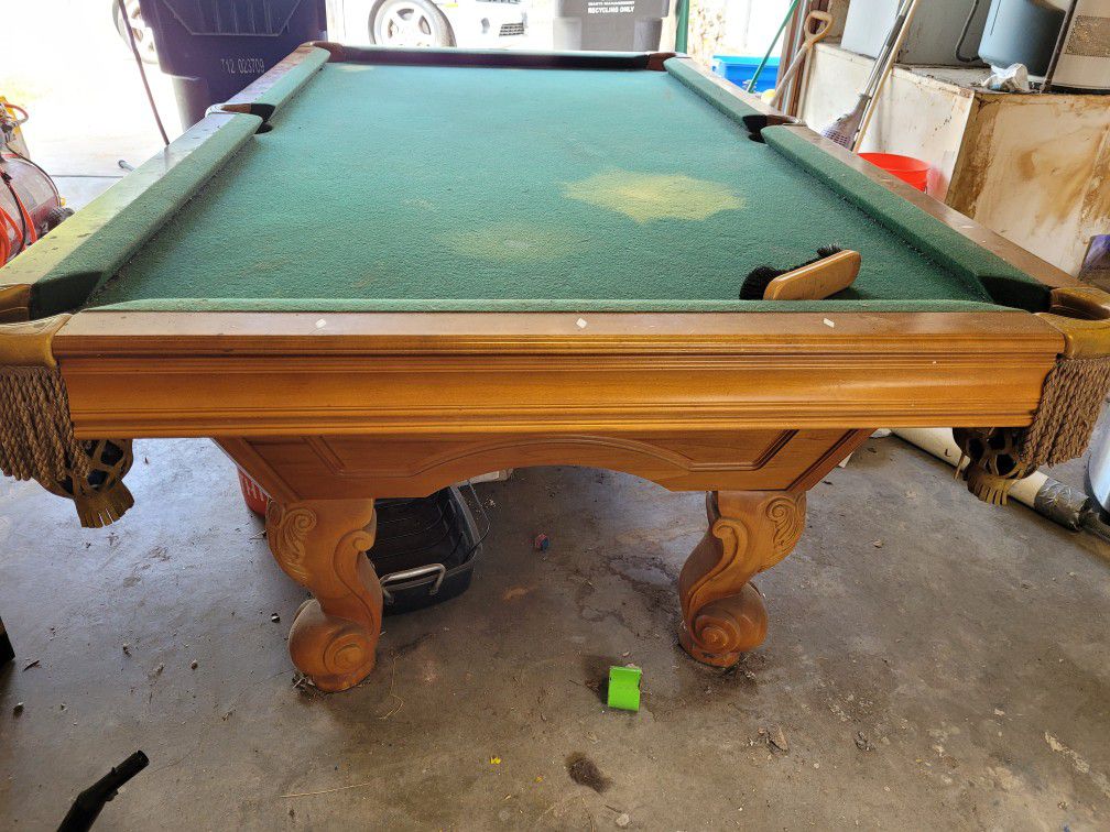 Used 8ft Slate Brunswick Pool table 
