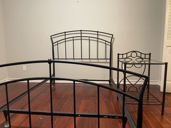 Twin bed Frame with night table