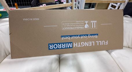 Brand-New Black Full-Length Mirror – Unopened