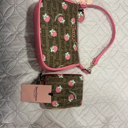 Juicy Couture Strawberry Bow Purse And Wallet 