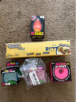 Needoh lot of 3 and butter squishy $130