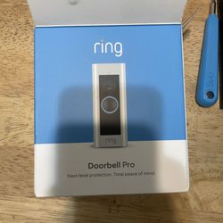 Ring Doorbell Pro (Open box, Never Used)