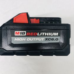 Milwaukee M18 Red Lithium High Output Xc 6.0 Ah Battery Pack