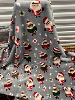 Christmas Santa Claus Fleece Throw Blanket