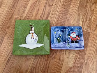 Decorative Holiday Plates (2)