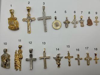 Real Solid Gold Pendents 